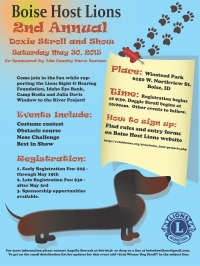 Boise Host Lions Doxie Stroll 'n Show