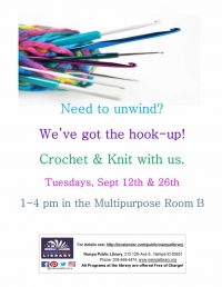 Come Crochet and Knit With Us!