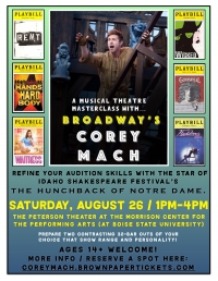 Musical TheaterMasterclass with Broadway's Corey Mach