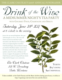 Drink of the Wise: The Clark Chateau Annual Fundraiser Drink of the Wise: The Clark Chateau Annual Fundraiser