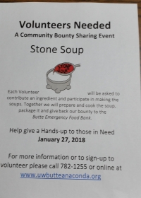 Stone Soup- A community Bounty Sharing Event Stone Soup- A community Bounty Sharing Event