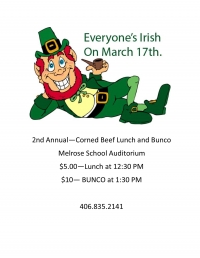 2nd Annual Corned Beef and BUNCO 2nd Annual Corned Beef and BUNCO