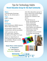 Tips for Technology Habits - for parents Tips for Technology Habits - for parents