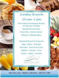 Sunday Brunch @ Marina Cay Resort Sunday Brunch @ Marina Cay Resort