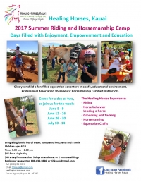 Healing Horses, Kauai Summer Camp Days Week 5 Healing Horses, Kauai Summer Camp Days Week 5