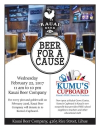 Beer For a Cause Pint Night for Kumu's Cupboard Beer For a Cause Pint Night for Kumu's Cupboard