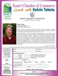 Lunch w/ Kelvin Taketa Lunch w/ Kelvin Taketa