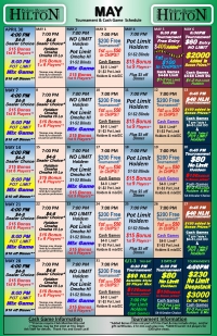 $200 Free Poker Tournament - $50 1st Place $200 Free Poker Tournament - $50 1st Place