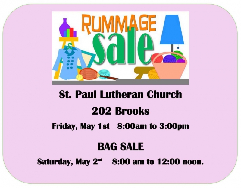 Image for Rummage Sale at St. Paul Lutheran Church event