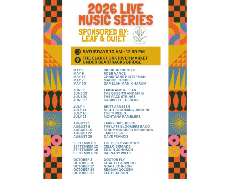 Image for The Clark Fork River Market Live Music Series event