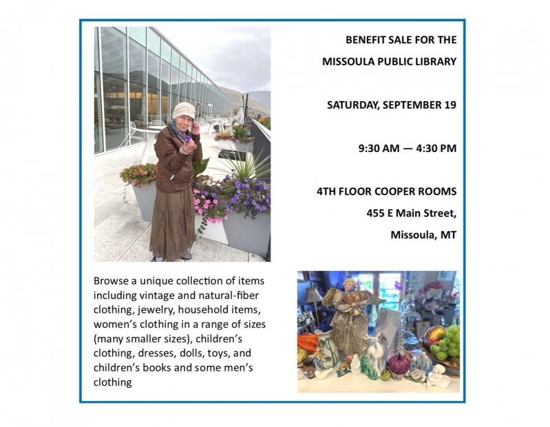 Image for Benefit Sale for the Missoula Public Library event