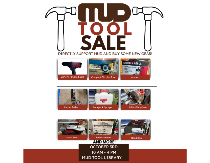 Image for MUD Tool Sale event