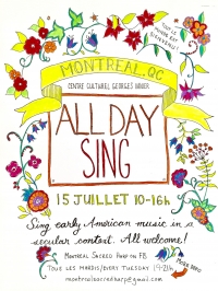 Sacred Harp All Day Sing FREE/PWYC Sacred Harp All Day Sing FREE/PWYC