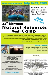 Montana Natural Resource Youth Camp Montana Natural Resource Youth Camp
