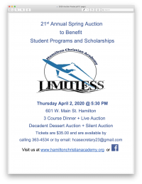 21st Annual Spring Auction 21st Annual Spring Auction