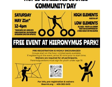 Ropes Challenge Course Free Community Day