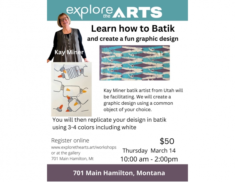 Learn the art of Batik at Explore the ARTS