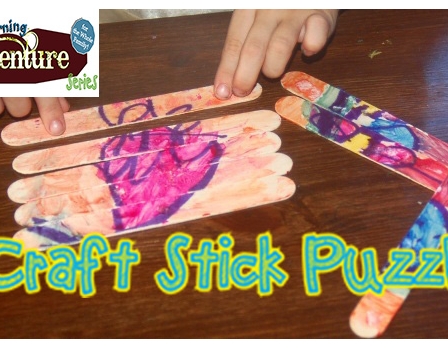 Free Family Activity: Craft Stick Puzzles