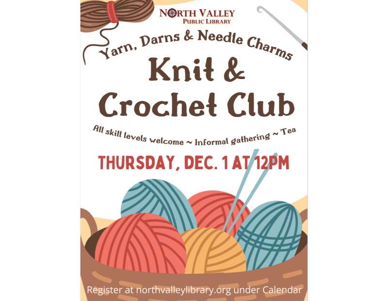 Yarn, Darns & Needle Charms: Knit & Crochet Club