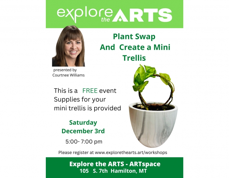 Plant Swap and Create a Mini Trellis 