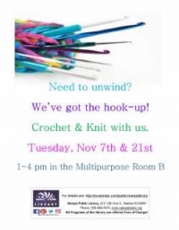 Come Crochet and Knit With Us! Come Crochet and Knit With Us!