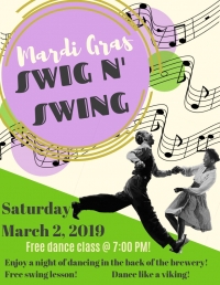 Mardis Gras Swig N' Swing! Mardis Gras Swig N' Swing!