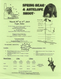 Spring Bear & Antelope Archery Shoot Spring Bear & Antelope Archery Shoot