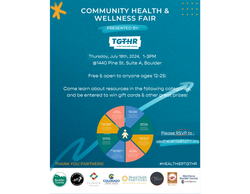 TGTHR's Community Health and Wellness Fair TGTHR's Community Health and Wellness Fair