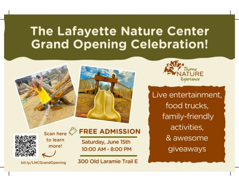 Lafayette Nature Center Grand Opening Celebration Lafayette Nature Center Grand Opening Celebration