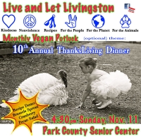 Vegan Potluck: 10th Annual ThanksLiving Dinner Vegan Potluck: 10th Annual ThanksLiving Dinner