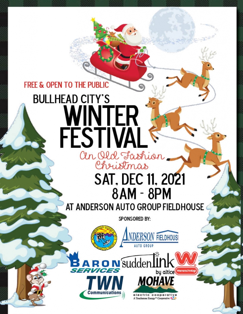 Christmas Events In Bullhead City 2022 Winter Festival 12/11/2021 Bullhead City, , Anderson Auto Group Field House  - Recreation Event | Bullhead City Laughlin Events