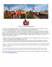 Walk Away from Drugs & 5K Run Walk Away from Drugs & 5K Run