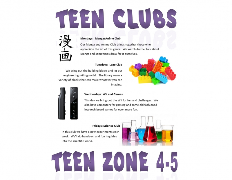 Teen Clubs at the Library: Manga and Anime