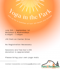 Yoga in the Park Yoga in the Park