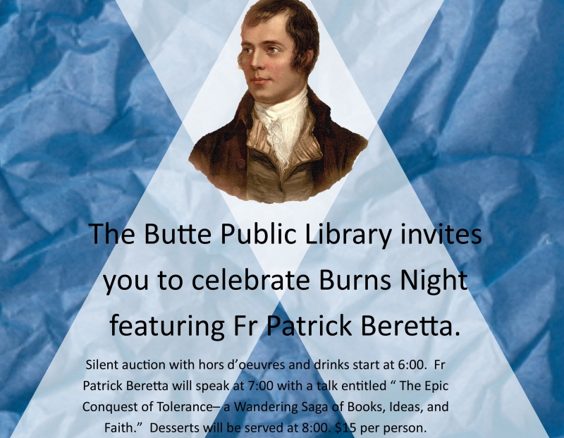 Burns Night at Butte Public Library