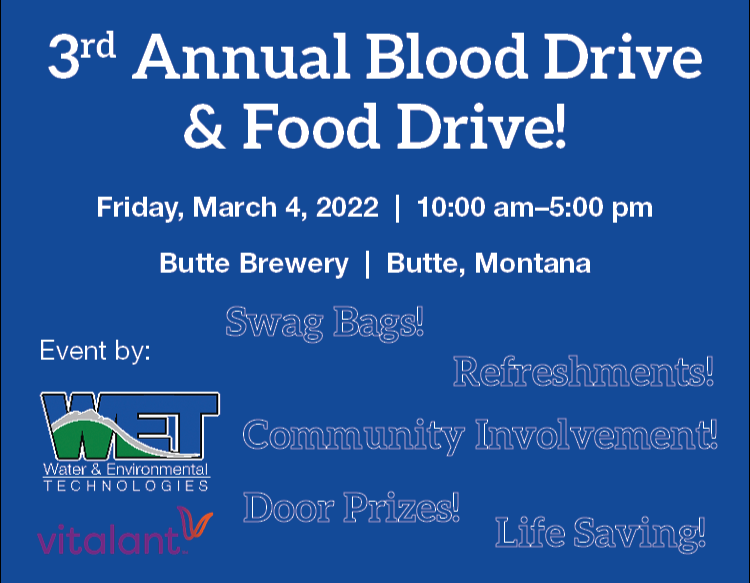 3rd Annual Blood Drive & Food Drive