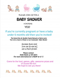 Community Baby Shower Community Baby Shower