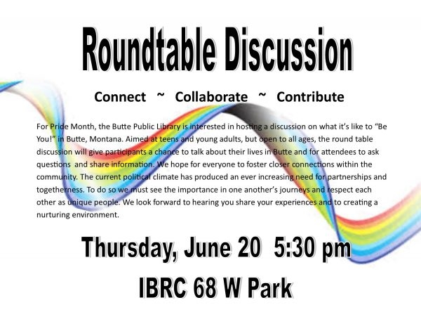 round table discussion flyer