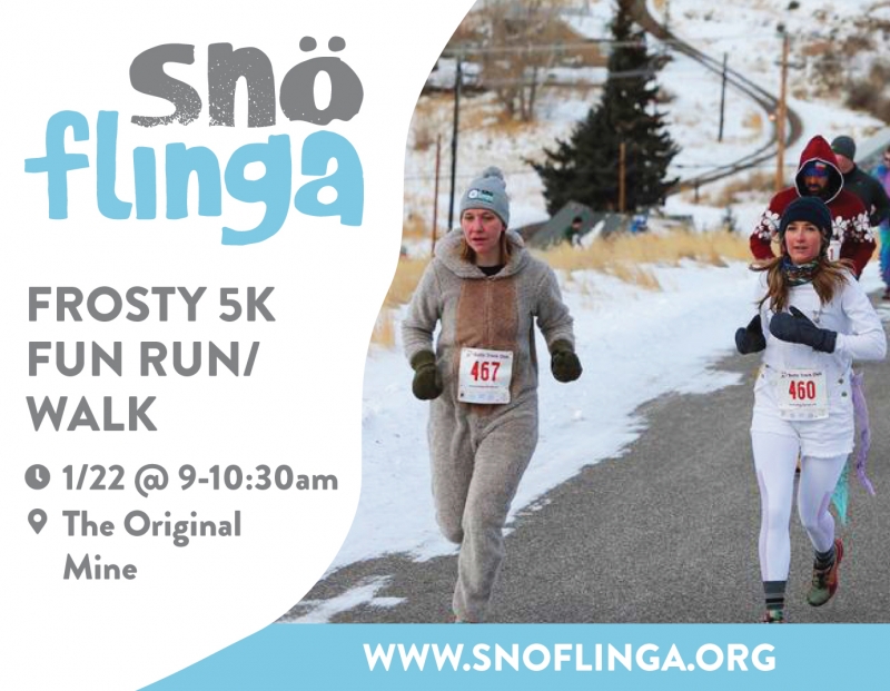 SNöFLINGA Frosty 5K Fun Run/Walk 01/22/2022 Butte, Montana, The