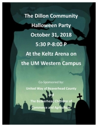 Dillon Community Halloween Party Dillon Community Halloween Party