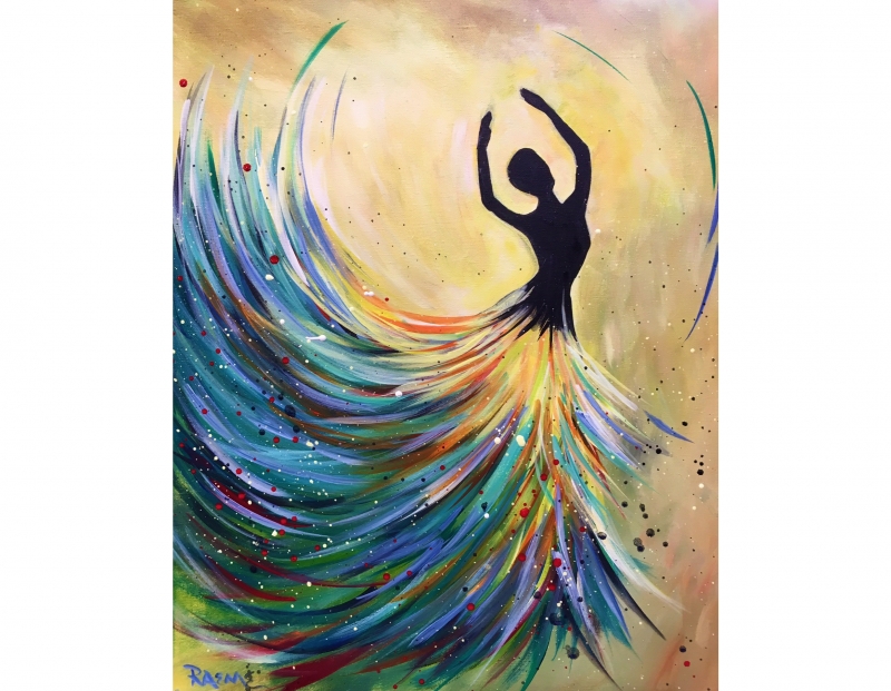 Spring Dancer - Tipsy Brush Painting Party!