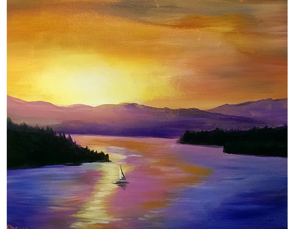 Lazy Lake - Tipsy Brush Painting Party! Lazy Lake - Tipsy Brush Painting Party!