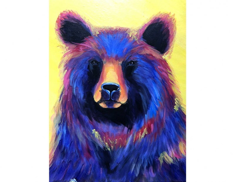 Bear - Tipsy Brush Painting Party! Bear - Tipsy Brush Painting Party!