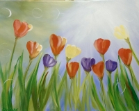 Tulips and Sunshine - Painting at Kalispell Senior Ctr Tulips and Sunshine - Painting at Kalispell Senior Ctr