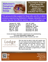 Alzheimer Caregiver's Support Group Alzheimer Caregiver's Support Group