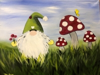 Spring Gnome, Tipsy Brush Painting Party Spring Gnome, Tipsy Brush Painting Party