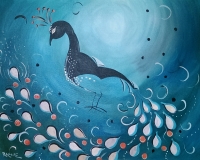 Fancy Peacock Tipsy Brush Painting Party Fancy Peacock Tipsy Brush Painting Party
