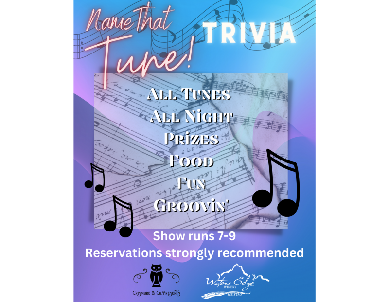 Name That Tune Trivia at Waters Edge Winery & Bistro!
