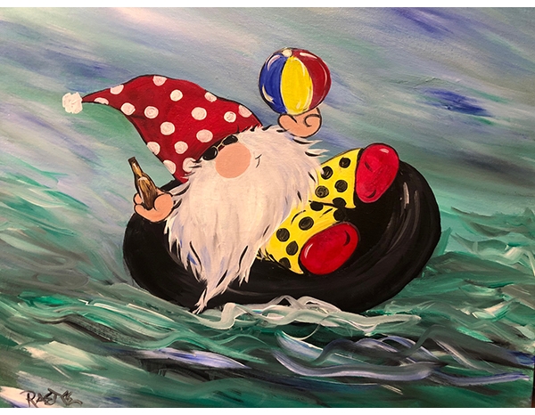 Floating Gnome - Tipsy Brush Painting Party! Floating Gnome - Tipsy Brush Painting Party!