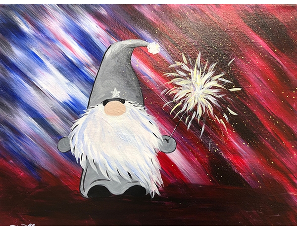 4th of July Gnome - Tipsy Brush Painting Party! 4th of July Gnome - Tipsy Brush Painting Party!